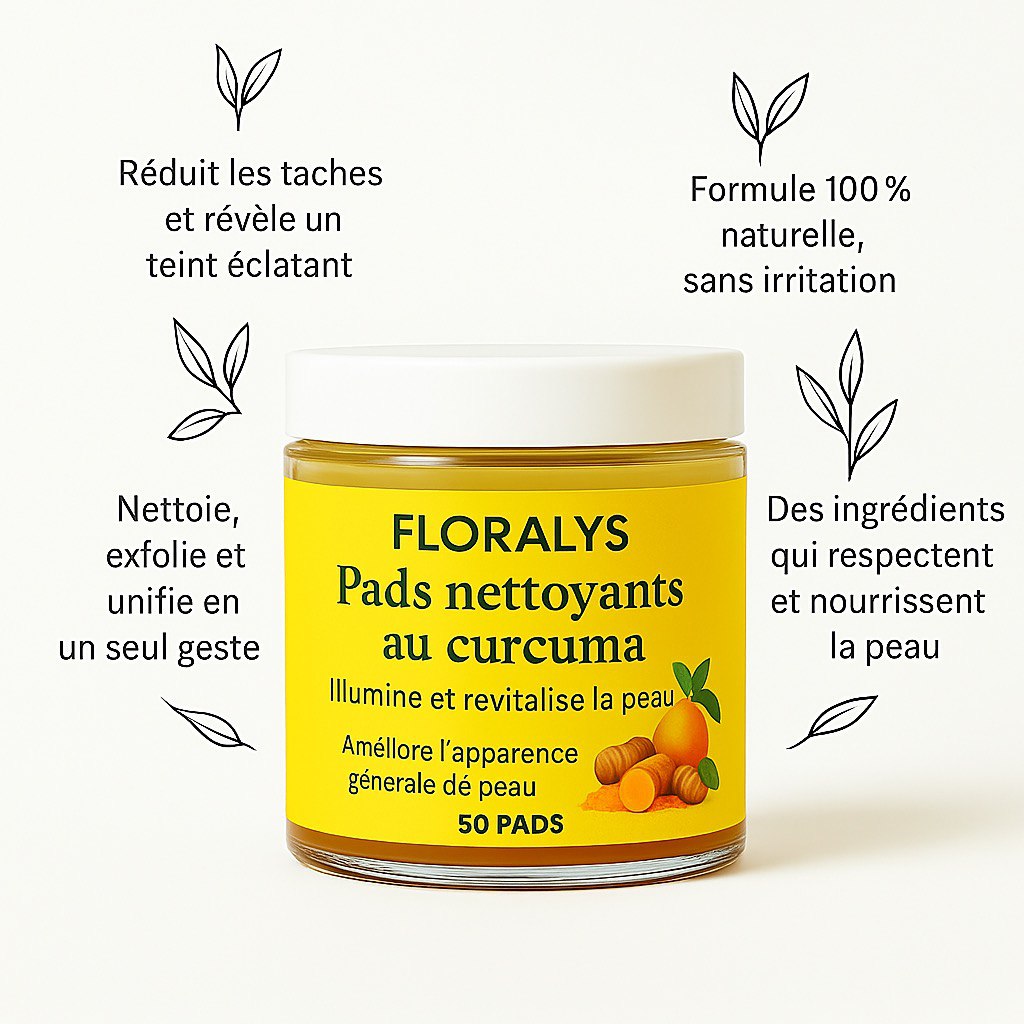 Pads Nettoyants au Curcuma